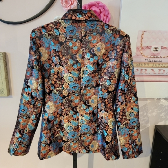 NOVALUXE Metallic Floral Blazer - Picture 6 of 6